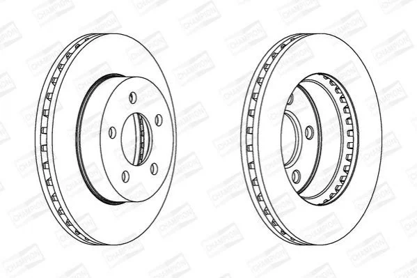 <strong>JEEP Диск тормозной задн.Cherokee 01- CHAMPION 562856CH (фото 1)</strong>