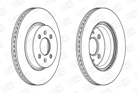 Диск гальмівний CHAMPION 562944CH фото товару