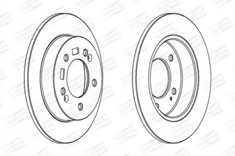 Диск гальмівний для Hyundai, KIA CHAMPION 563033CH фото товару