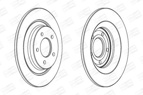 Диск гальмівний для Mazda CHAMPION 563038CH фото товару