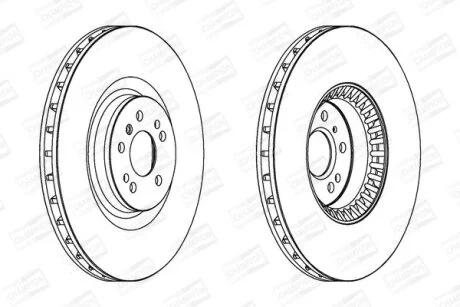Диск гальмівний для Mercedes CHAMPION 563054CH-1 фото товару