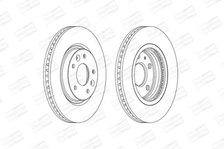 Диск гальмівний CHAMPION 563120CH фото товара