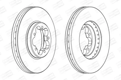 Диск гальмівний для Ford CHAMPION 563123CH фото товару