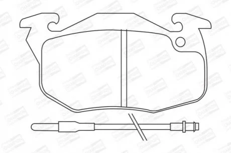 Колодки гальмові дискові передні RENAULT Clio, Clio II, Espace I, Espace II, для CHAMPION 571332CH фото товару