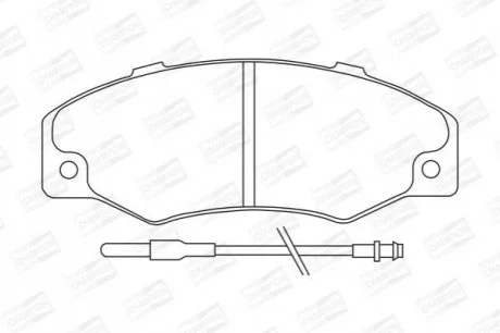 RENAULT Тормозные колодки передние 21 86- для CHAMPION 571339CH фото товару