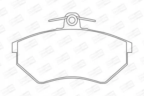 Колодки гальмівні дискові передні Chery Amulet (03-10)/ VW Caddy II для CHAMPION 571357CH фото товару