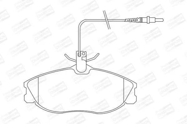 <strong>Гальмівні колодки пер. Peugeot 306/406/607 96- (TRW) CHAMPION 571898CH (фото 1)</strong>