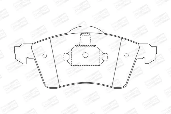 <strong>Колодки гальмові дискові передні VW Caravelle, transporter T4 CHAMPION 571934CH (фото 1)</strong>