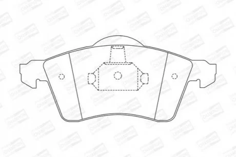 Колодки тормозные дисковые передние VW Caravelle, transporter T4 для CHAMPION 571934CH фото товара