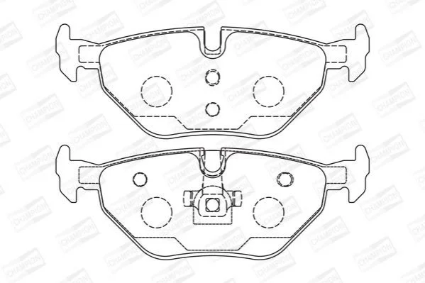 <strong>Колодки гальмівні дискові задні BMW 3 (E46) 97-05, 3 Compact (E46) 01-05 (5719 CHAMPION 571960CH (фото 1)</strong>