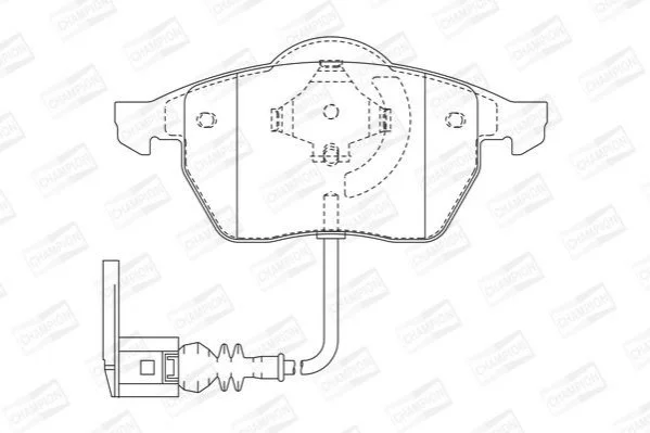 <strong>Колодки гальмові дискові передні AUDI A3, S3 Quattro, TT, TT Quattro SEAT Leo CHAMPION 571984CH (фото 1)</strong>
