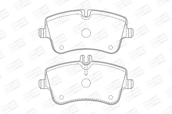 <strong>Колодки тормозные дисковые передние MB C-Class (W203), CLK (C209) CHA CHAMPION 571986CH (фото 1)</strong>