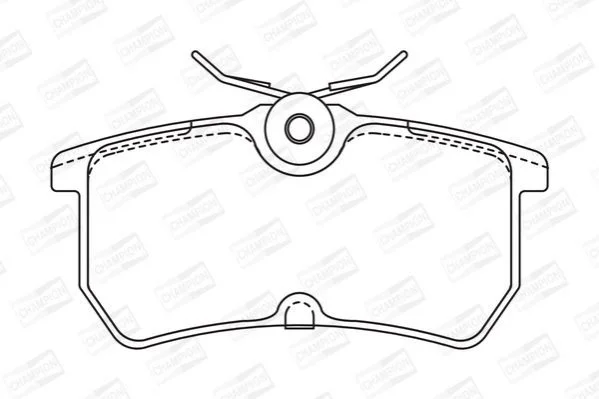 <strong>Колодки тормозные дисковые задние Ford Fiesta VI CHAMPION 571998CH (фото 1)</strong>
