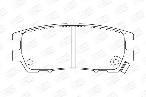 <strong>Колодки гальмівні дискові задні MITSUBISHI DELICA / SPACE GEAR 94-07, L400 Van CHAMPION 572200CH (фото 1)</strong>