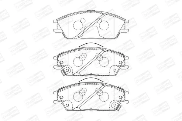 <strong>Колодки гальмівні дискові CHAMPION 572268CH (фото 1)</strong>