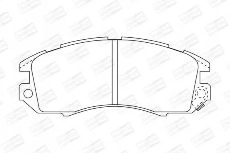 SUBARU Тормозные колодки передн.Subaru Impreza,Legacy 89-00 для Subaru CHAMPION 572275CH фото товару