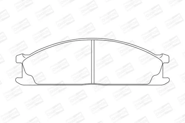 <strong>Колодки гальмівні дискові передні Nissan Navara (98-), NP300 Pickup (08-), Terrano (I,II) CHAMPION 572373CH (фото 1)</strong>