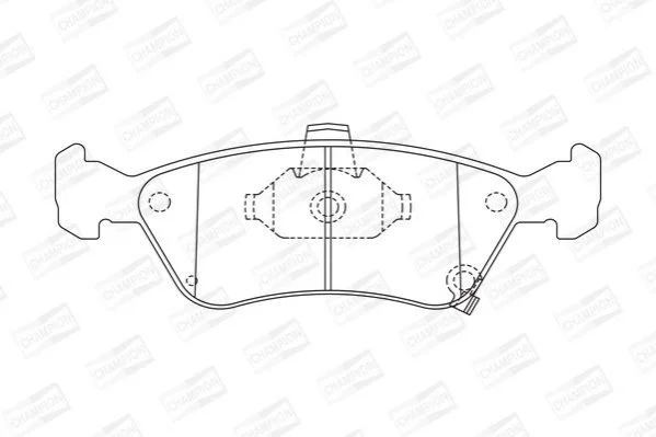 <strong>Колодки гальмові дискові передні Toyota Avensis (97-03) CHAMPION 572400CH (фото 1)</strong>