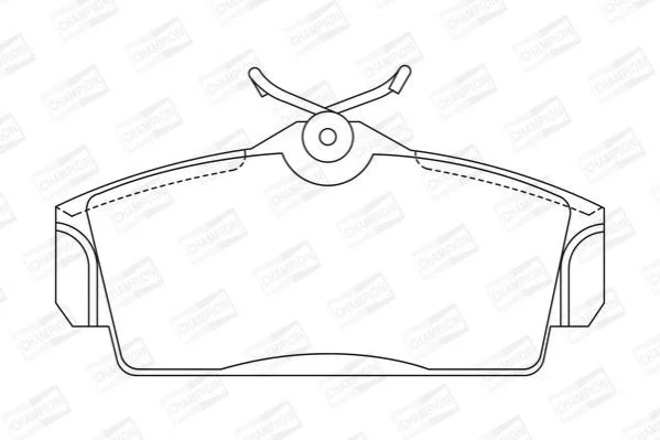 <strong>Колодки тормозные дисковые передние NISSAN Primera CHAMPION 572422CH (фото 1)</strong>
