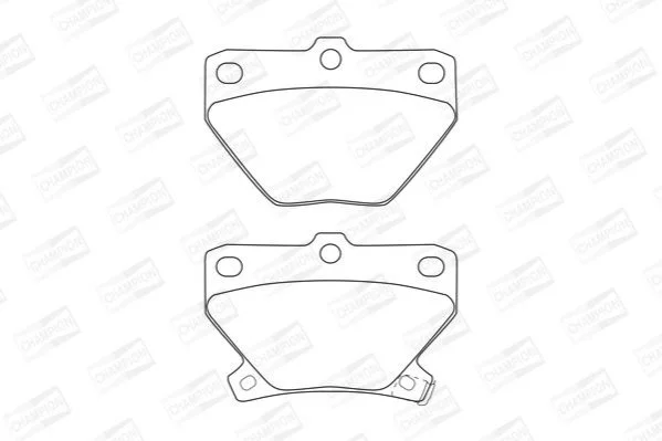 <strong>Колодки тормозные дисковые задние Toyota Corolla (01-07), Prius (03-09) (572450C CHAMPION 572450CH (фото 1)</strong>