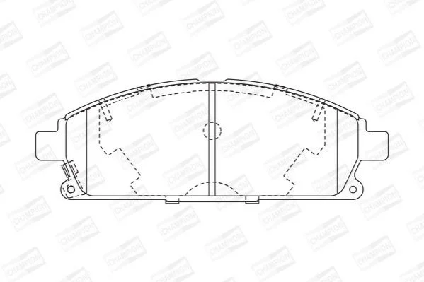 <strong>Колодки тормозные дисковые передние NISSAN CIMA (WY33) 96-01, PATHFINDER II (R50 CHAMPION 572466CH (фото 1)</strong>