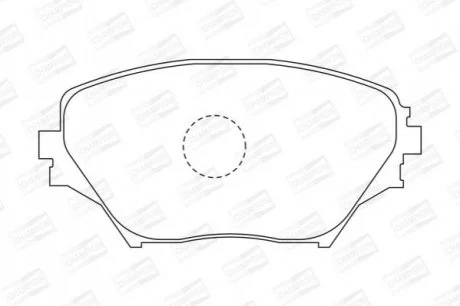 Колодки тормозные дисковые передние TOYOTA RAV 4 II (_A2_) 00-05 CHAM для CHAMPION 572487CH фото товара