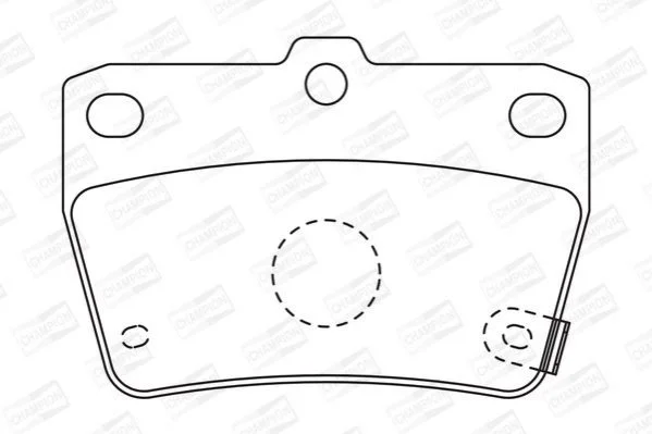 <strong>Колодки тормозные дисковые задние TOYOTA RAV4 CHAMPION 572488CH (фото 1)</strong>