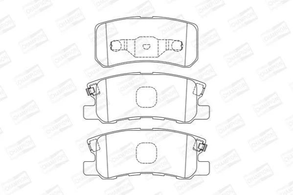 <strong>Колодки гальмівні дискові задні CHRYSLER SEBRING Convertible (JS) C CHAMPION 572498CH (фото 1)</strong>
