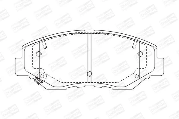<strong>Колодки гальмові дискові передні Honda CR-V CHAMPION 572504CH (фото 1)</strong>