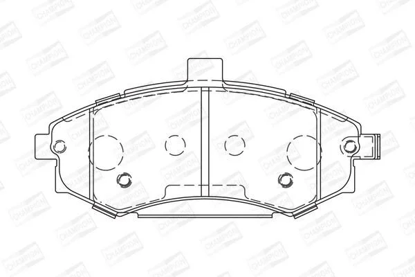 <strong>Колодки гальмівні дискові передні Hyundai Elantra III/ Kia Cerato I CHAMPION 572513CH (фото 1)</strong>