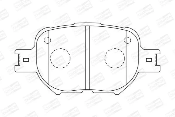 <strong>Колодки тормозные дисковые передние TOYOTA CALDINA Estate (_T24_) 02-07, CELICA CHAMPION 572517CH (фото 1)</strong>
