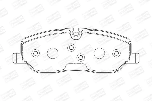 <strong>Колодки тормозные дисковые передние Land Rover Range Rover Sport I, Discovery II CHAMPION 572521CH (фото 1)</strong>