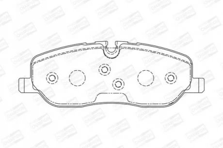 Колодки тормозные дисковые передние Land Rover Range Rover Sport I, Discovery II для CHAMPION 572521CH фото товара