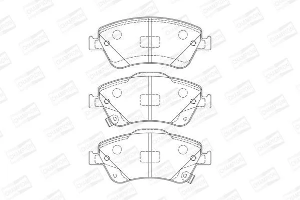 <strong>Колодки гальмові дискові передні TOYOTA Auris CHAMPION 572524CH (фото 1)</strong>