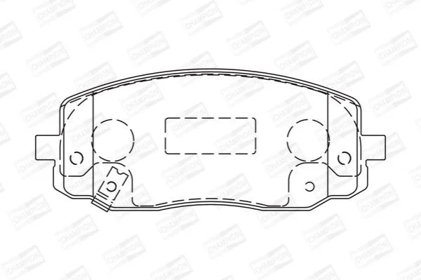 <strong>Колодки тормозные дисковые передние HYUNDAI i10 I (PA) 07-|KIA PICANTO I (SA) 04 CHAMPION 572526CH (фото 1)</strong>