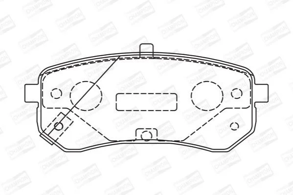 <strong>Колодки тормозные дисковые задние HYUNDAI i10 I (PA) 07-|KIA PICANTO I (SA) 04-1 CHAMPION 572527CH (фото 1)</strong>