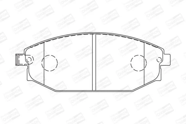 <strong>HYUNDAI гальмівні колодки передні Galloper 98- CHAMPION 572534CH (фото 1)</strong>