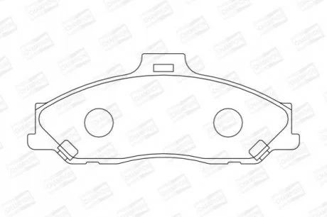 MAZDA Тормозные колодки передние B-serie,BT-50,Ford Ranger 1.8/3.0 96- для CHAMPION 572537CH фото товару