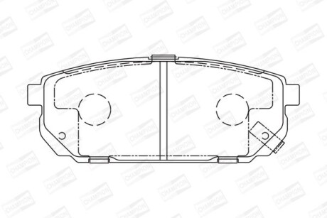 Колодки гальмівні дискові CHAMPION 572549CH фото товара