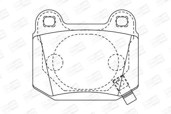 <strong>NISSAN К-т тормозных колодок 350Z CHAMPION 572558CH (фото 1)</strong>
