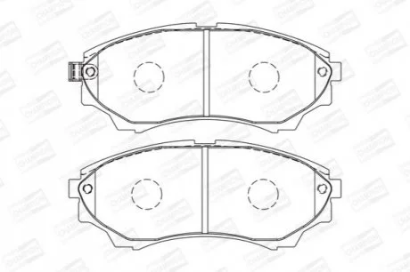 Колодки тормозные дисковые передние Ford Ranger (99-06), (06-12)/ Mazda BT-50 (0 для CHAMPION 572572CH фото товара