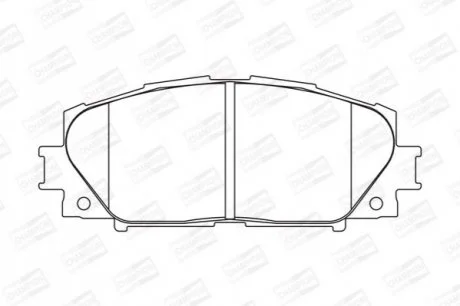 Колодки гальмівні дискові передн Toyota Yaris (05-11, 11-20) для CHAMPION 572578CH фото товару
