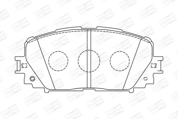 <strong>TOYOTA Тормозные колодки передн.Yaris 05- CHAMPION 572594CH (фото 1)</strong>