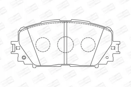 TOYOTA Тормозные колодки передн.Yaris 05- для CHAMPION 572594CH фото товару