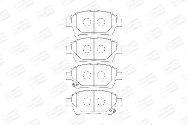 <strong>Колодки гальмівні дискові CHAMPION 572618CH (фото 1)</strong>