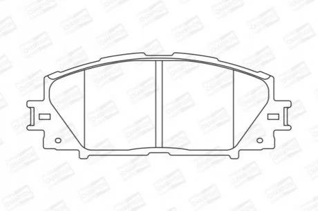 Колодки гальмові дискові передні LEXUS CT (ZWA10_) 10-|TOYOTA PRIUS (_W3_) 08 для CHAMPION 572631CH фото товару