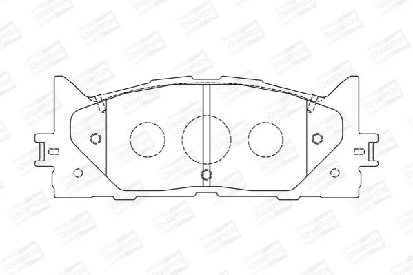 <strong>Колодки тормозные дисковые передние LEXUS ES (AVV6_, GSV6_, ASV6_) CH CHAMPION 572651CH (фото 1)</strong>