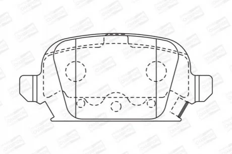OPEL Тормозные колодки задние Corsa C 01- для BMW, Peugeot, Saab, Volvo, Alfa Romeo CHAMPION 573009CH фото товару