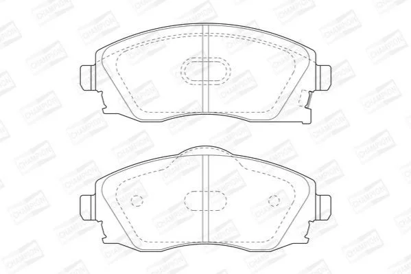 <strong>Колодки гальмівні дискові CHAMPION 573011CH (фото 1)</strong>