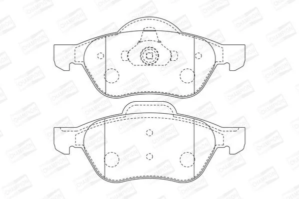 <strong>Колодки гальмівні дискові CHAMPION 573016CH (фото 1)</strong>